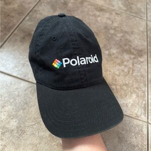 Embroidered Black Denim Polaroid Hat